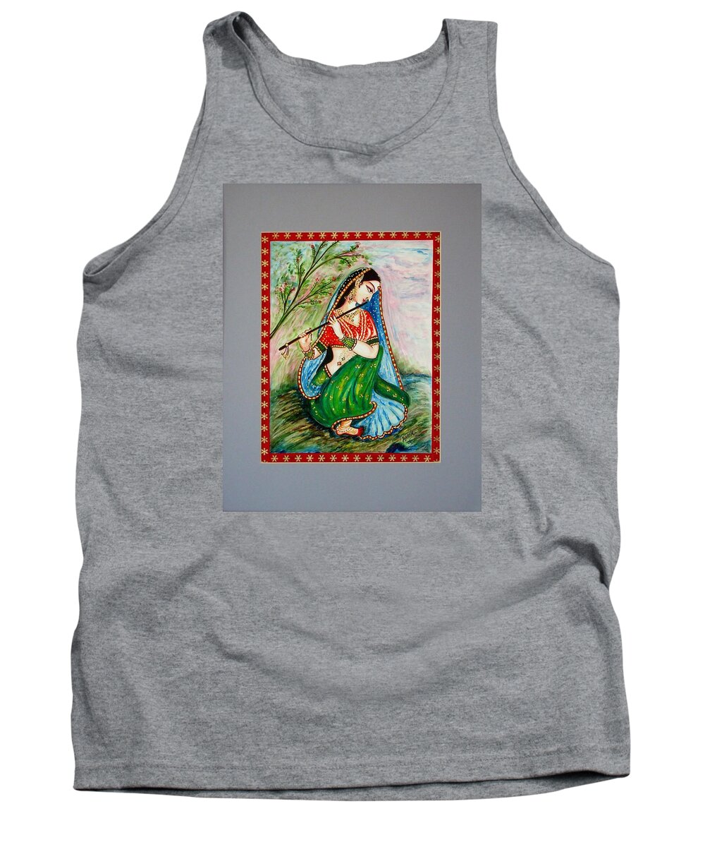 Painting Tank Top featuring the painting Harmony by Harsh Malik