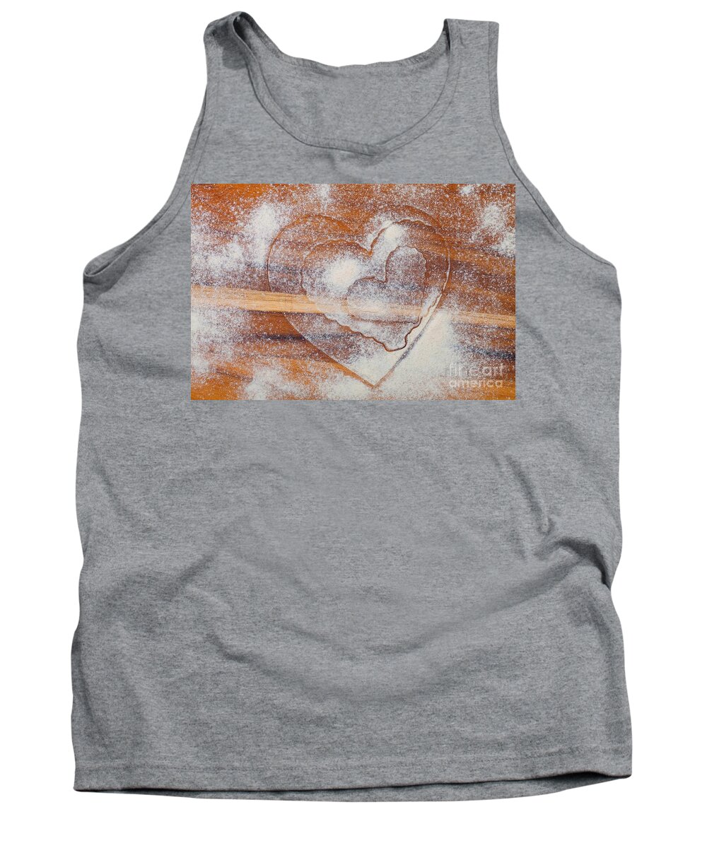 Heart Tank Top featuring the photograph Heart Imprints by Diane Macdonald