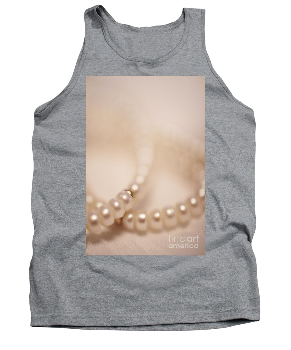 Bead Tank Top featuring the photograph Her Pearls by Trish Mistric
