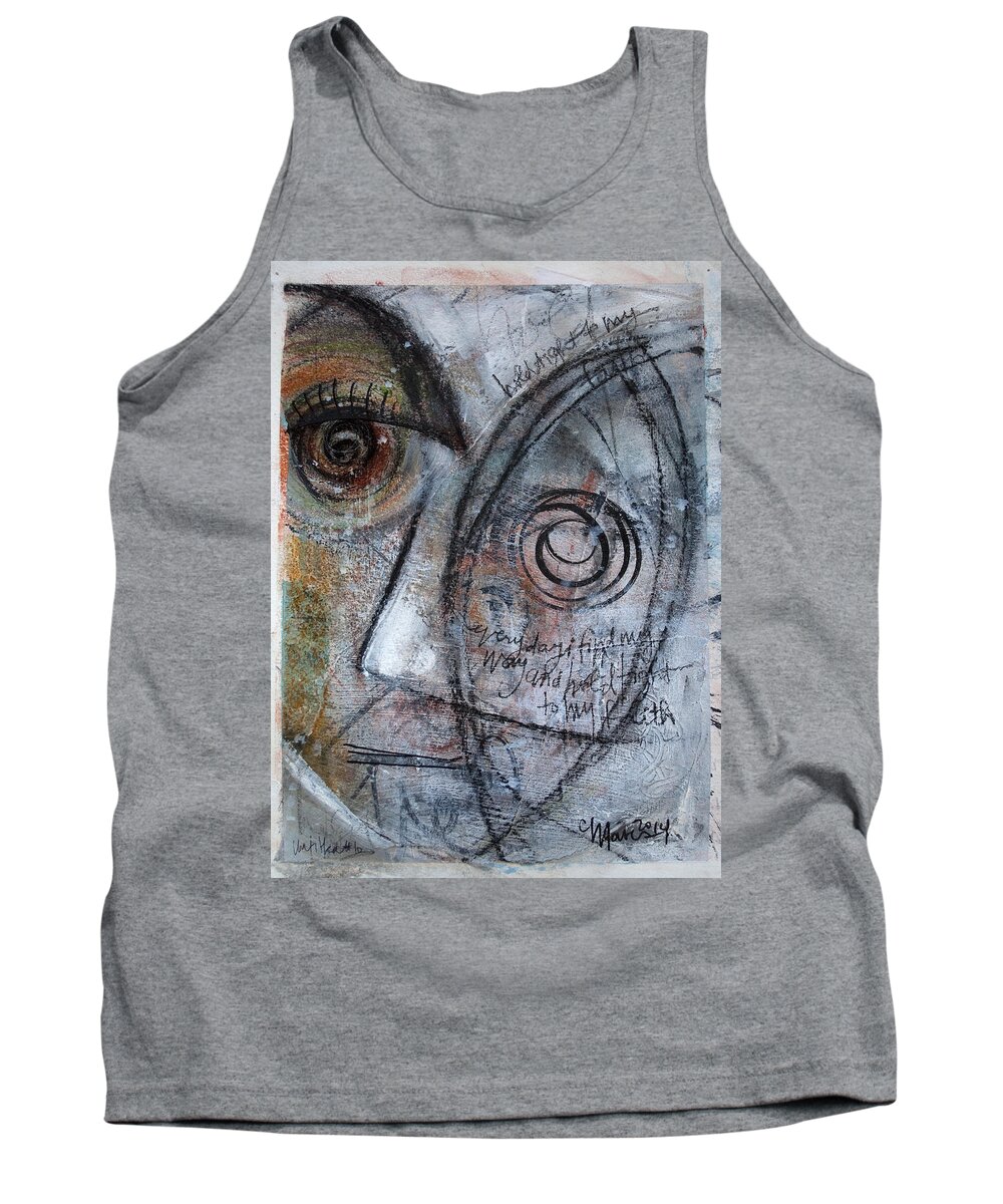 Faith Tank Top featuring the painting Hold Tight to my Faith by Laurie Maves ART