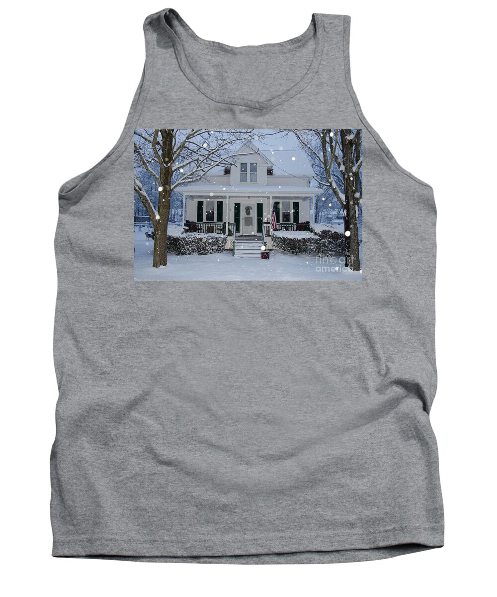 Snow Tank Top featuring the photograph Home by Jim Cook