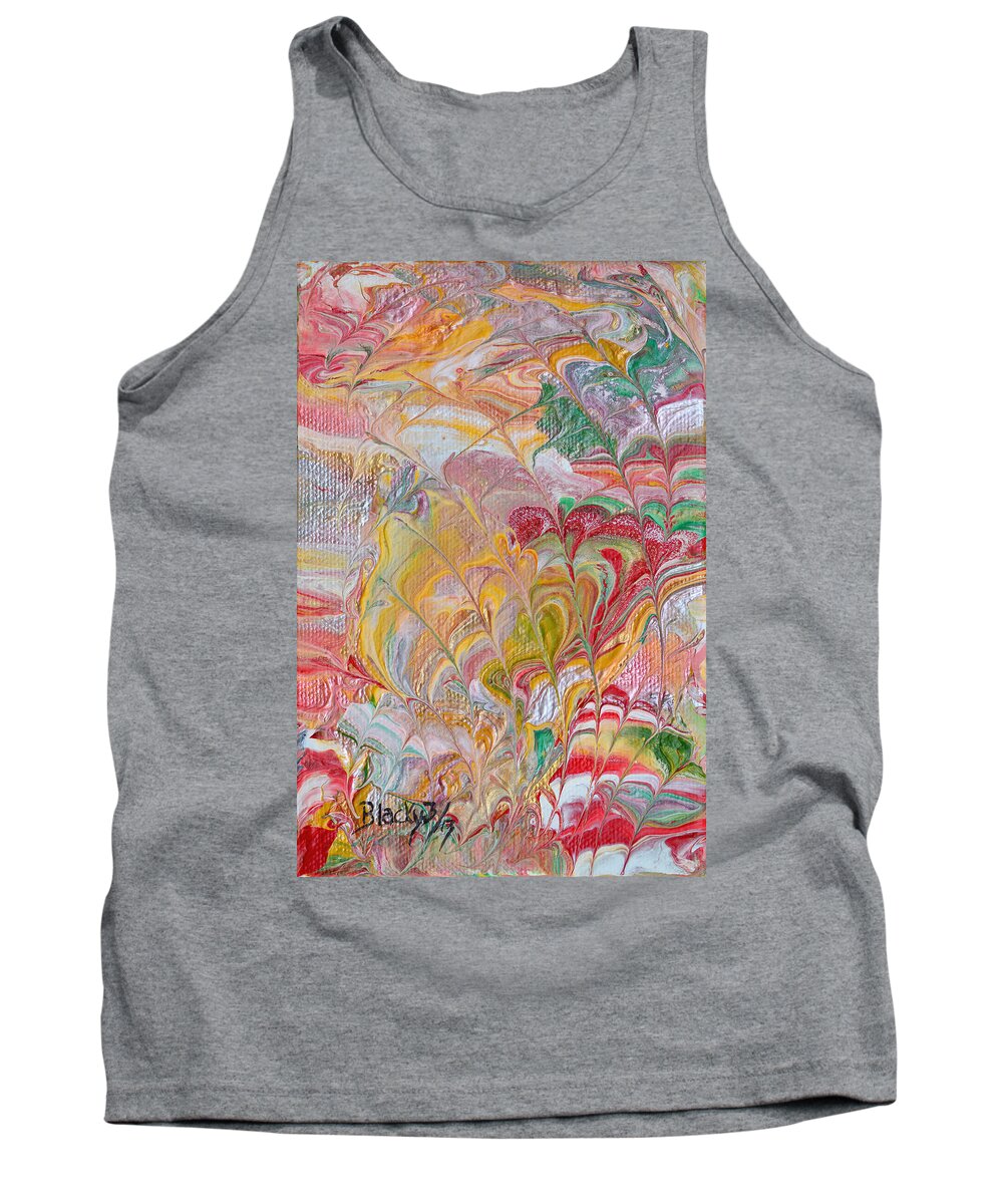 Colorful Abstract Tank Top featuring the painting Hot Air Balloons by Donna Blackhall