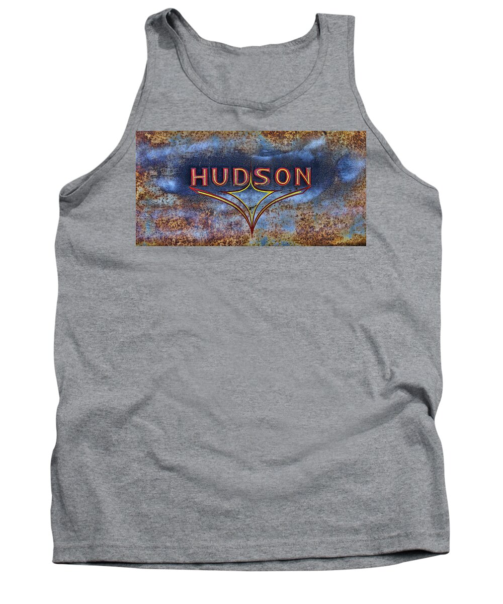 Hudson Tank Top featuring the photograph Hudson Truck Tailgate by Alan Hutchins