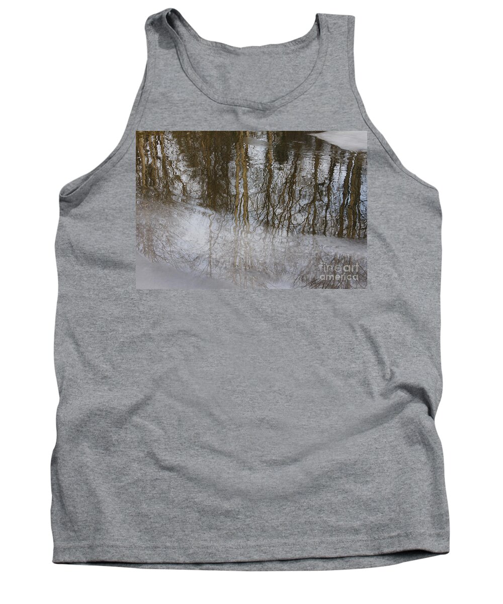 Ice Tank Top featuring the photograph Ice Reflection by Jonathan Welch