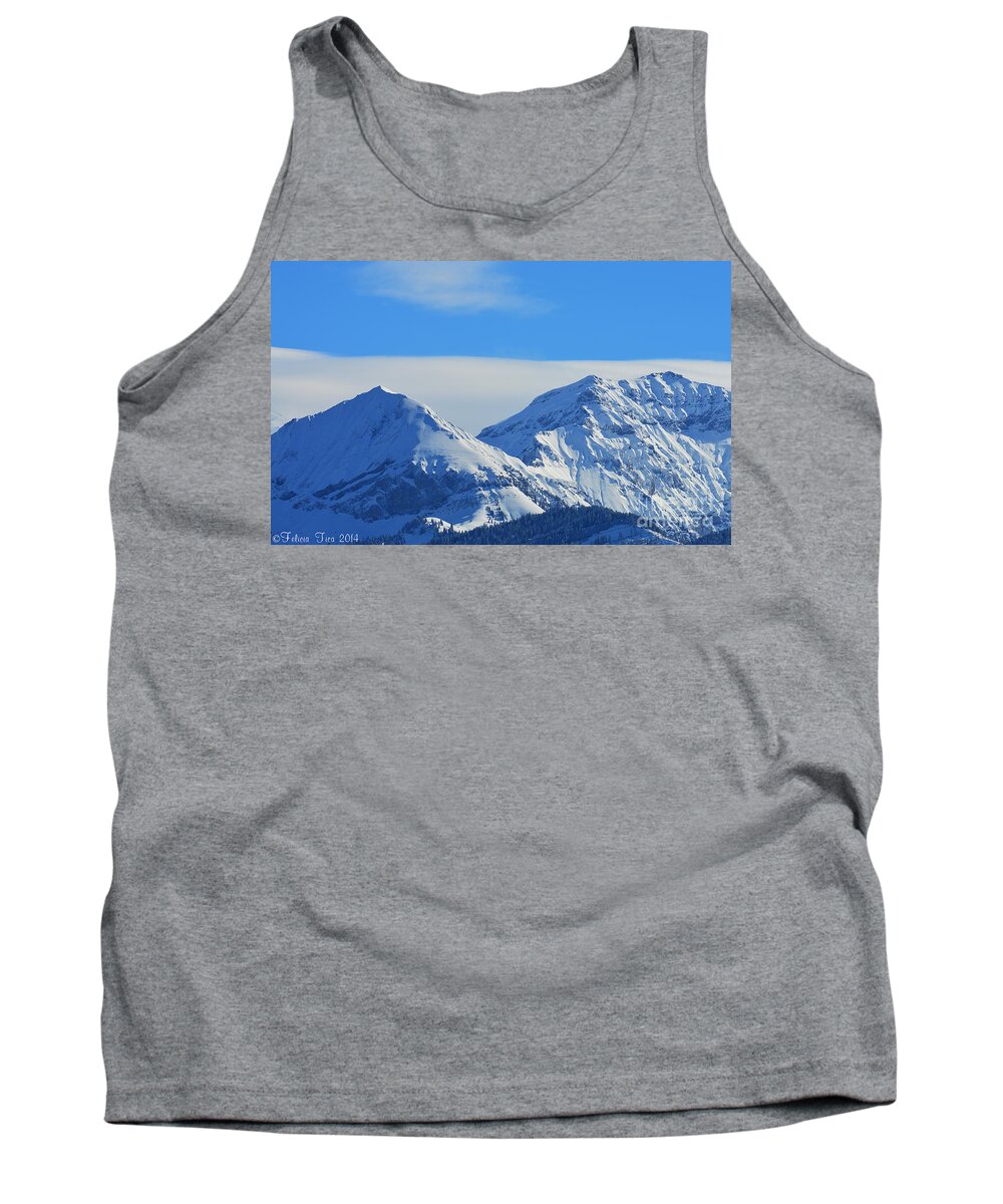 Cliff Tank Top featuring the photograph Immaculate by Felicia Tica