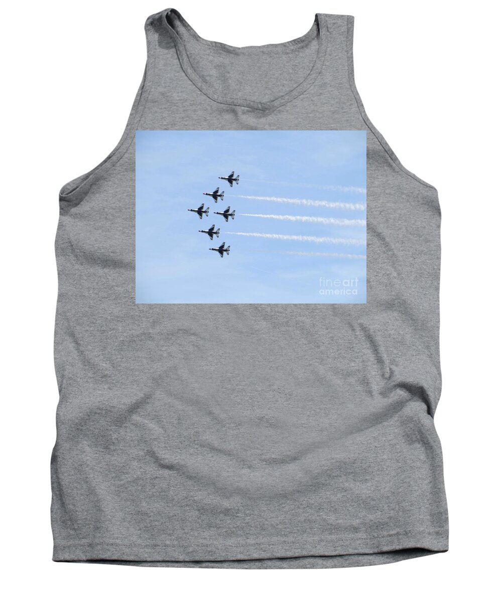 Air Show Tank Top featuring the photograph In Formation by Joseph Baril