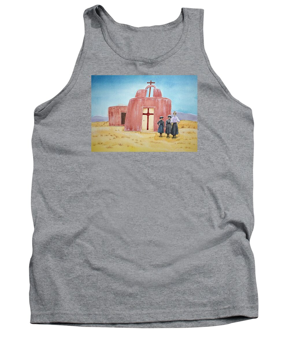 New Mexico Tank Top featuring the painting In Old New Mexico II by Michele Myers