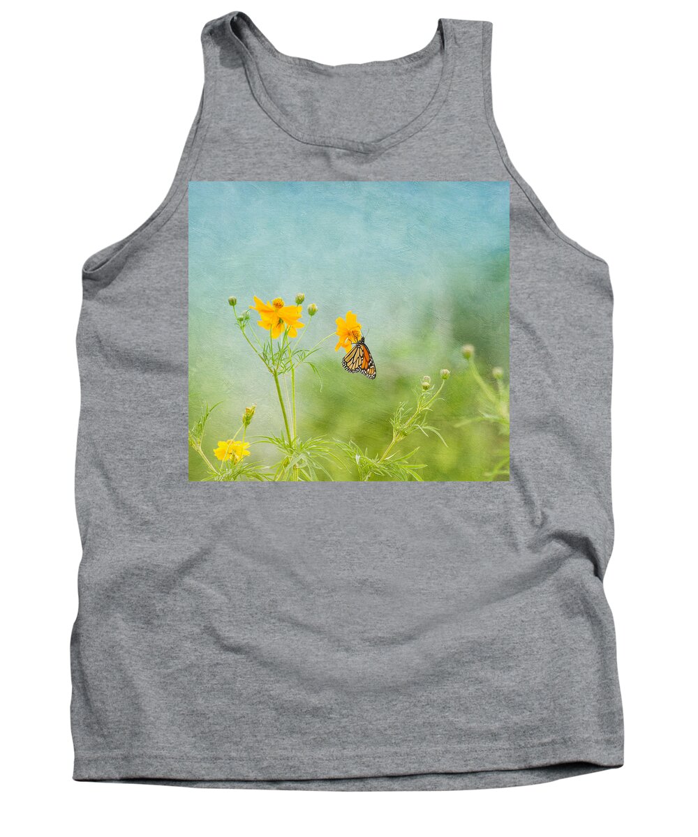 Nature Tank Top featuring the photograph In The Garden - Monarch Butterfly by Kim Hojnacki