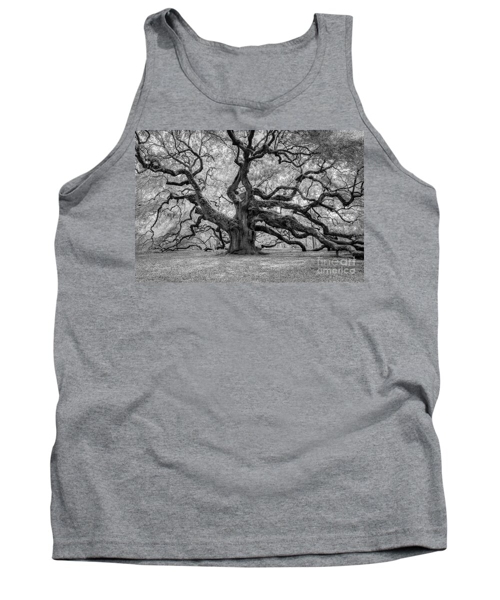 Angel Oak Tank Top featuring the photograph Infrared Angel Oak by Dale Powell