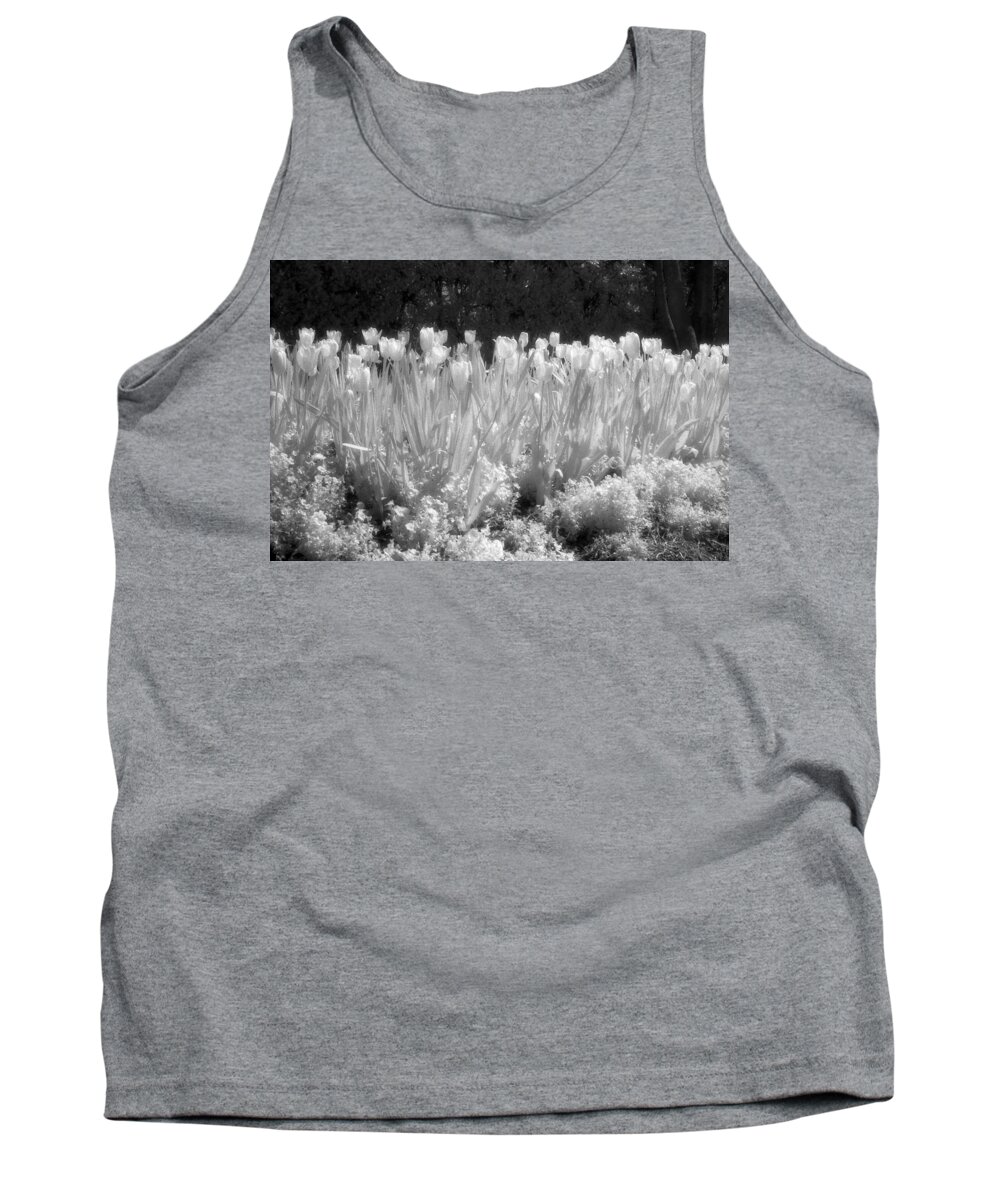 Flower Tank Top featuring the photograph Infrared - Tulip Field by Pamela Critchlow