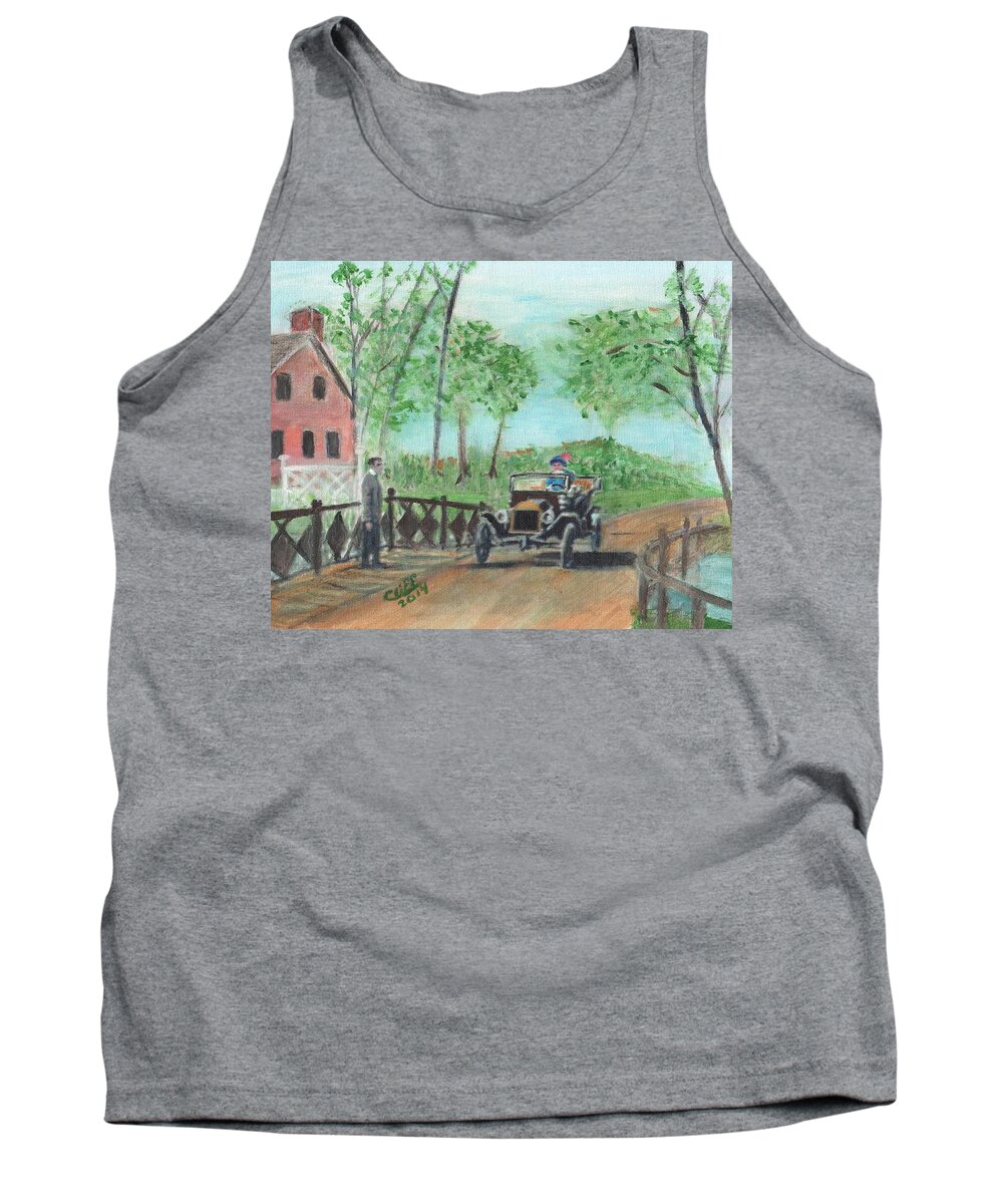 1913 Ford Model T Tank Top featuring the painting Intrigue by Cliff Wilson