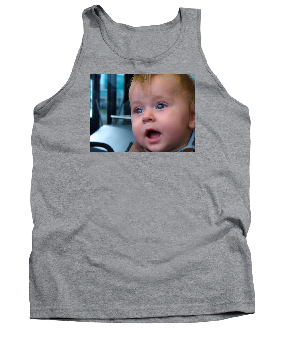 Baby Portrait Tank Top featuring the photograph It's A Wonderful World by Lingfai Leung