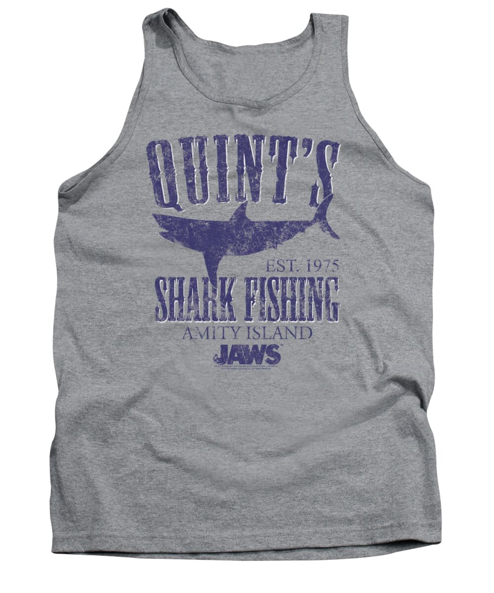  Tank Top featuring the digital art Jaws - Quints by Brand A