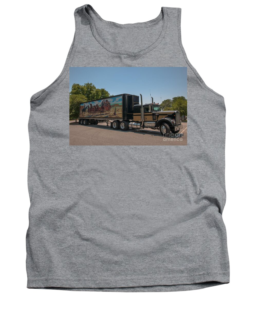 10-4 Tank Top featuring the photograph Keep those Wheels a Truckin by Dale Powell