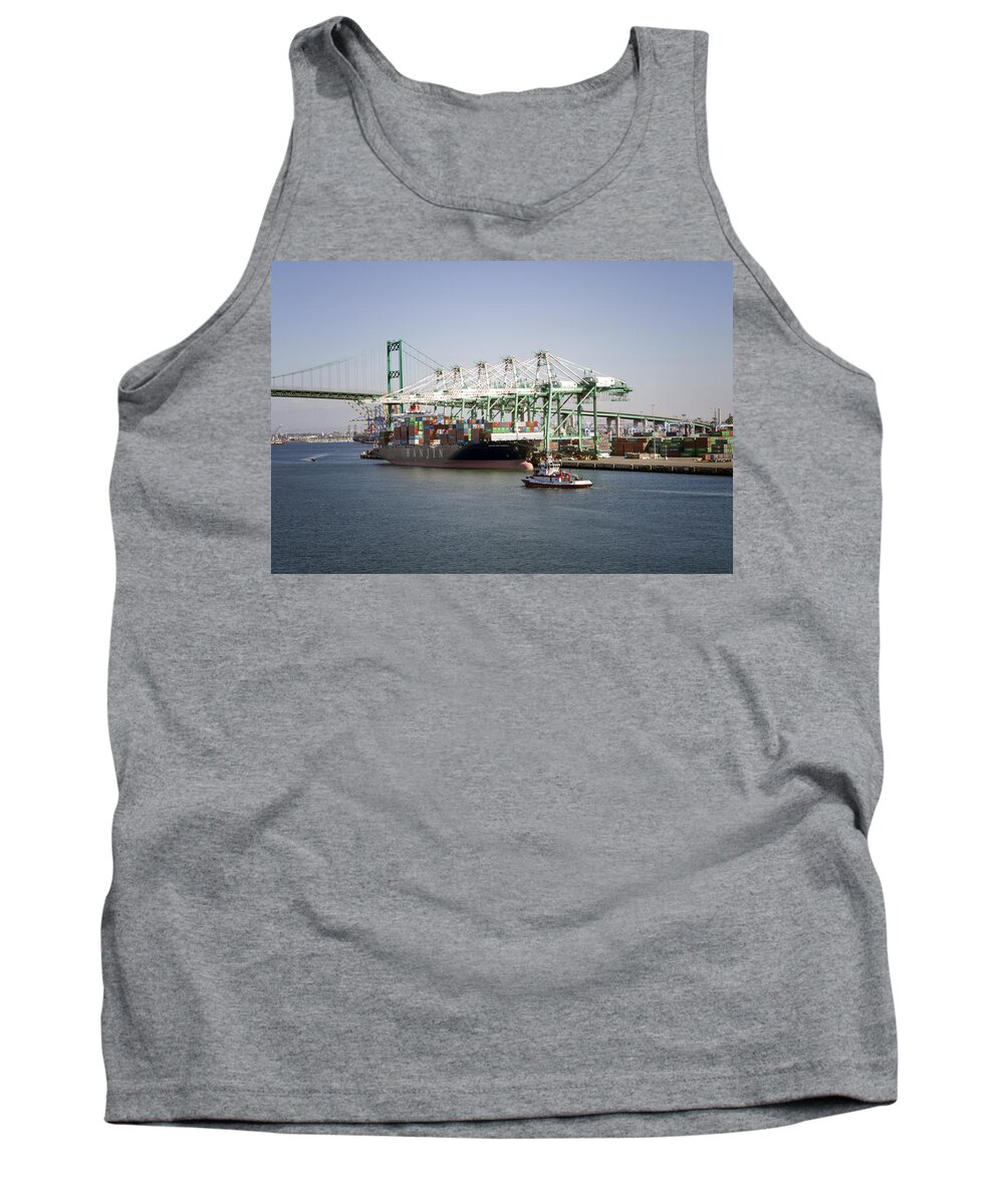 Lafd Tank Top featuring the photograph LAFD Fire Boat 2 San Pedro CA 03 by Thomas Woolworth