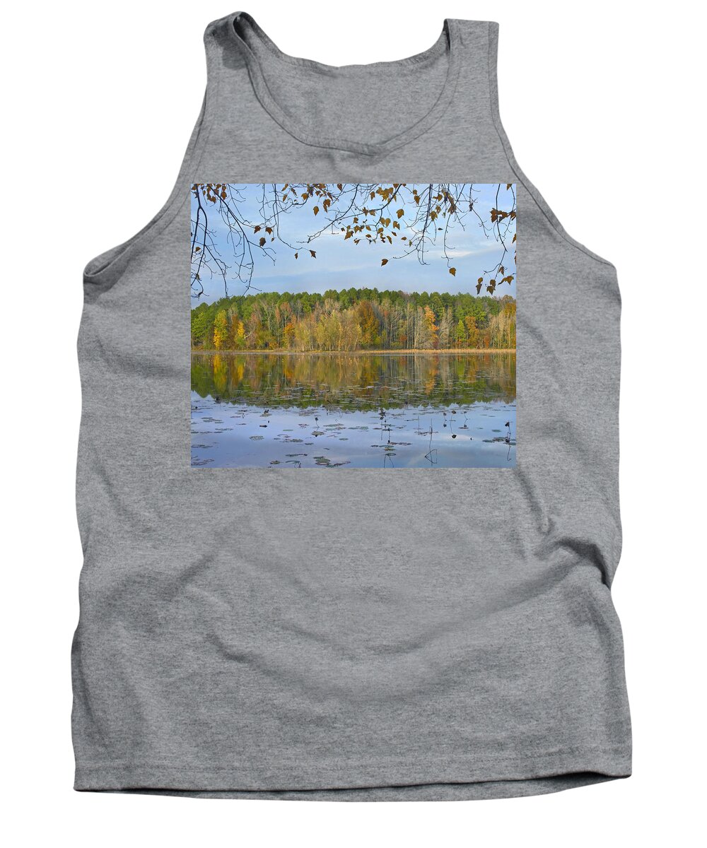 Feb0514 Tank Top featuring the photograph Lake Bailey Petit Jean State Park by Tim Fitzharris