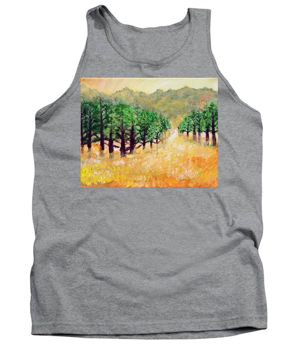 Landscape Tank Top featuring the painting Life's Path by Ashleigh Dyan Bayer