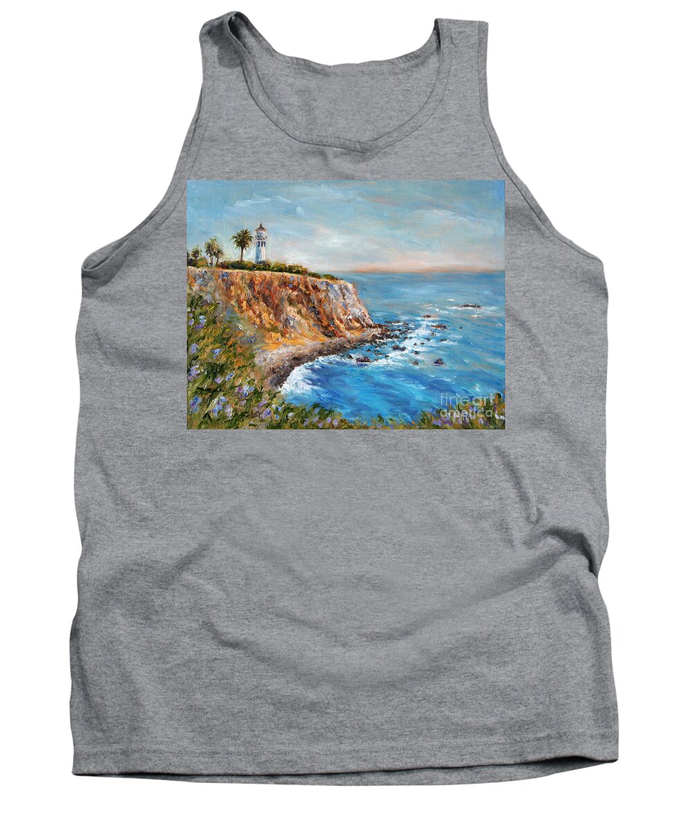 lighthouse Tank Top featuring the painting Lighthouse View by Jennifer Beaudet