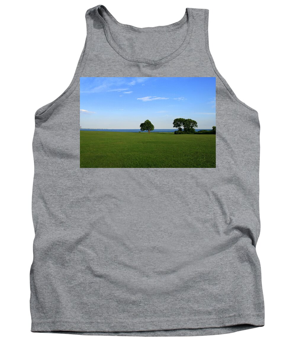 Ocean Tank Top featuring the photograph Listening to the Breeze by Neal Eslinger