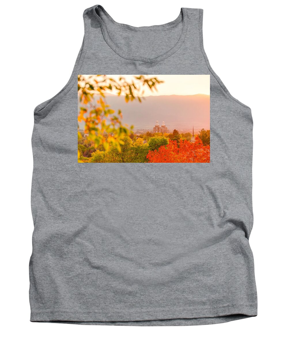 Logan Temple Tank Top featuring the photograph Logan Temple by Emily Dickey