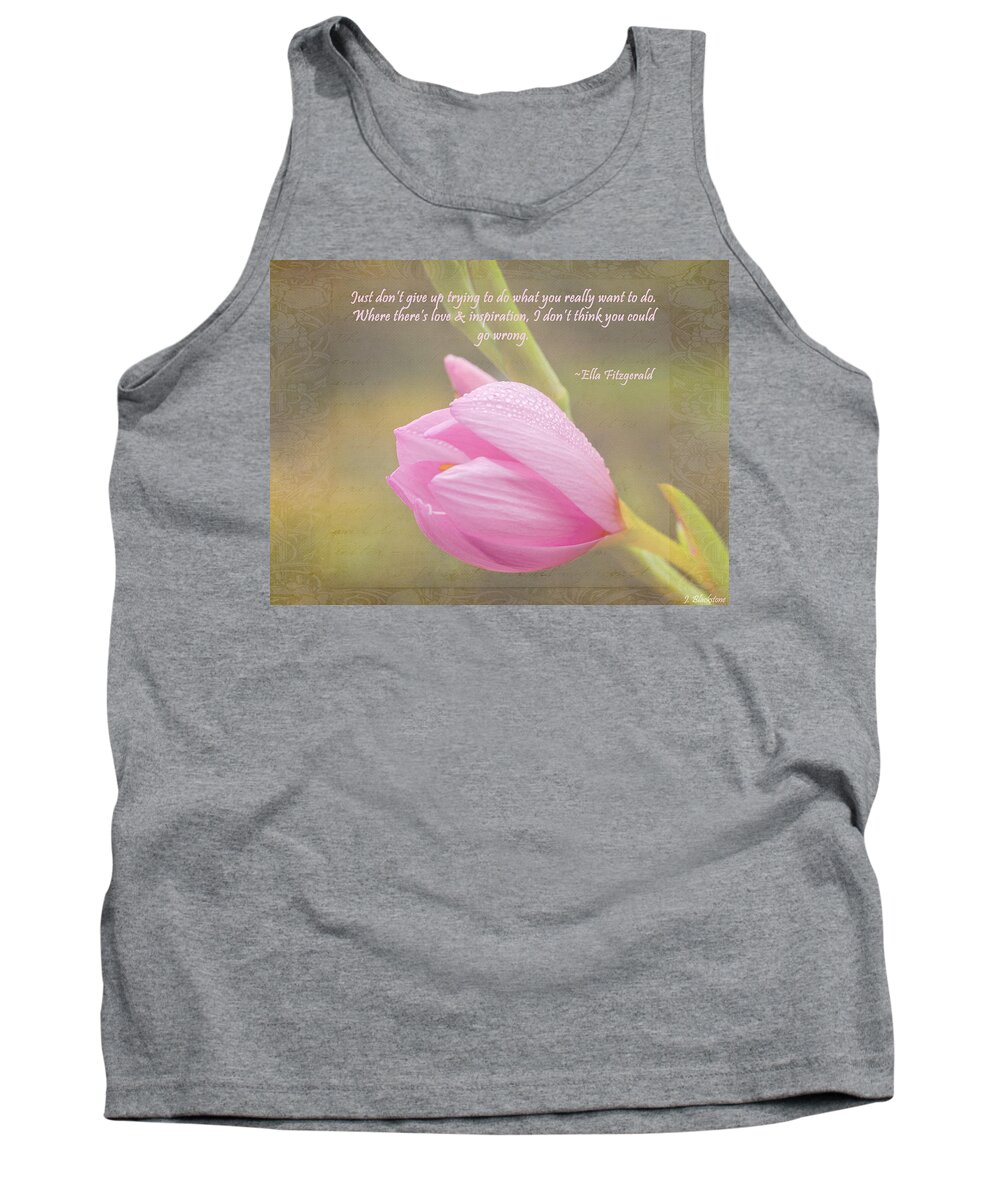 Macro Tank Top featuring the photograph Love and Inspiration by Jordan Blackstone