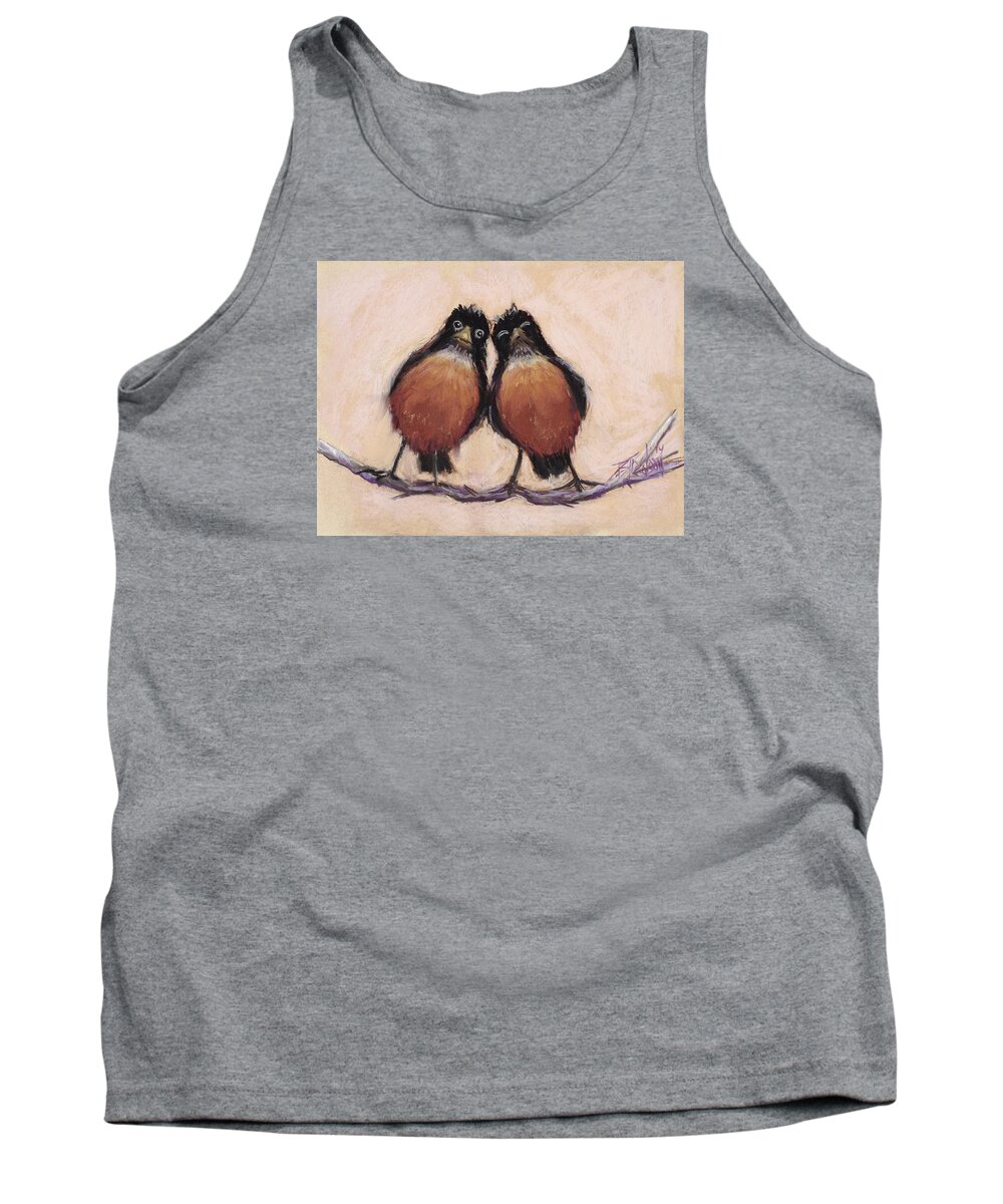 Robins Tank Top featuring the painting Love Sick by Billie Colson