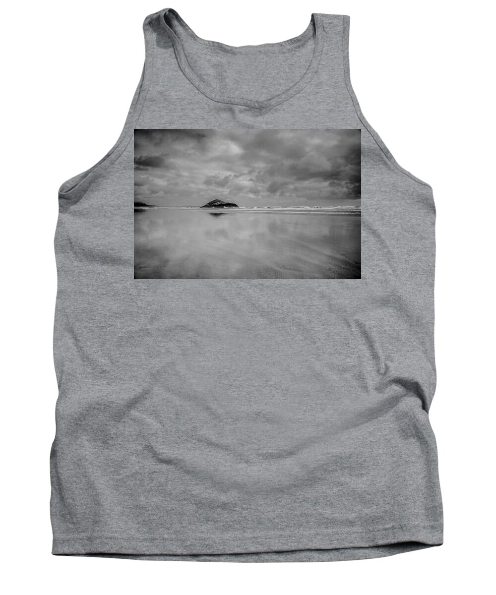  Tank Top featuring the photograph Love the Lovekin Rock at Long Beach by Roxy Hurtubise