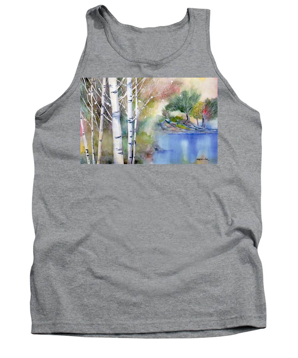 Landscape Tank Top featuring the painting Lucid by Sean Parnell