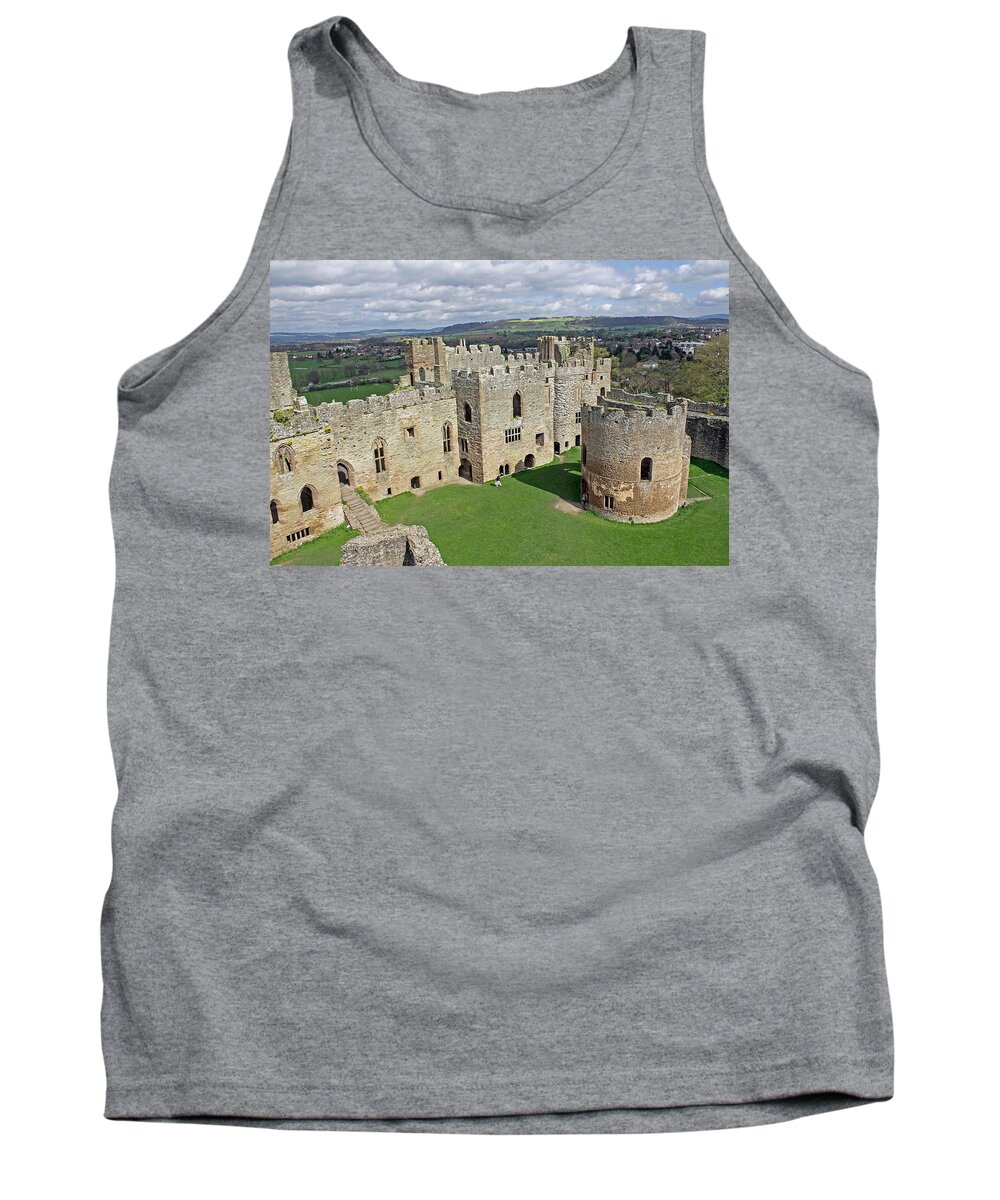 Ludlow Tank Top featuring the photograph Ludlow Castle Chapel and Great Hall by Tony Murtagh