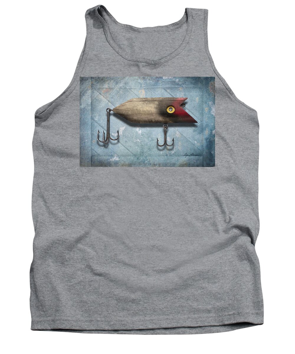 Fishing Lure Tank Top featuring the digital art Lure II by April Moen