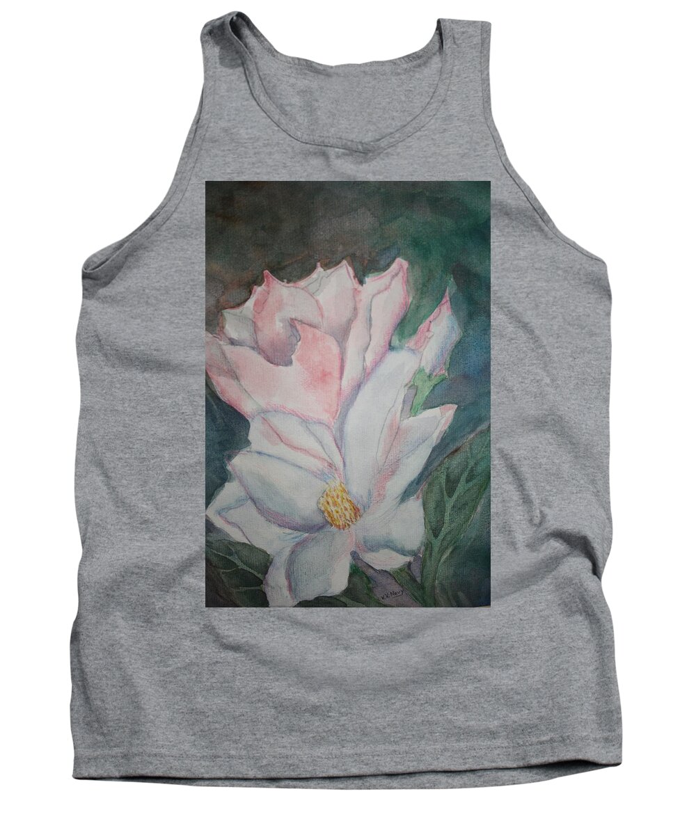 Magnolias Tank Top featuring the painting Magnolias by Kay Novy