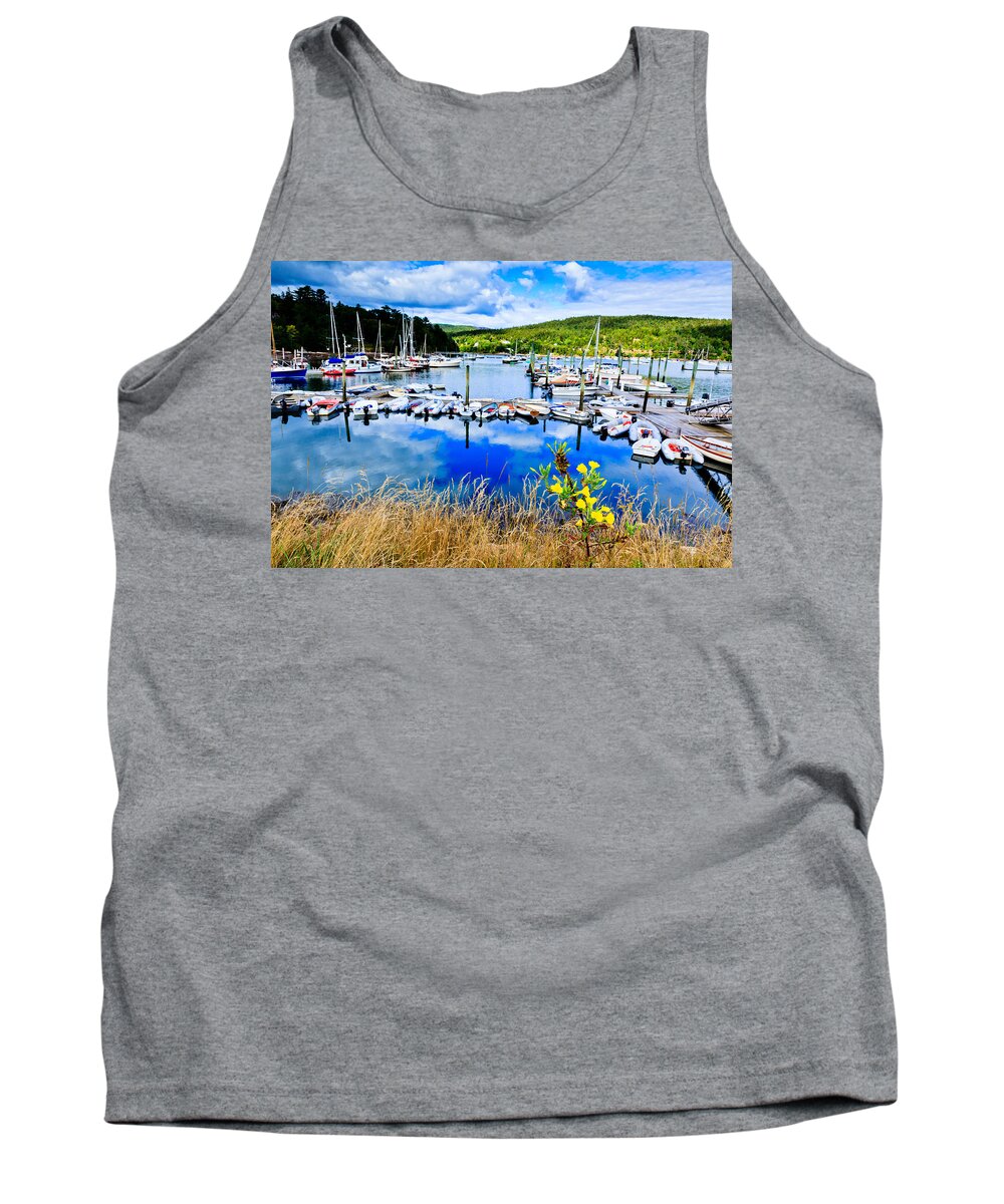 Maine Tank Top featuring the photograph Maine Harbor by Ben Graham