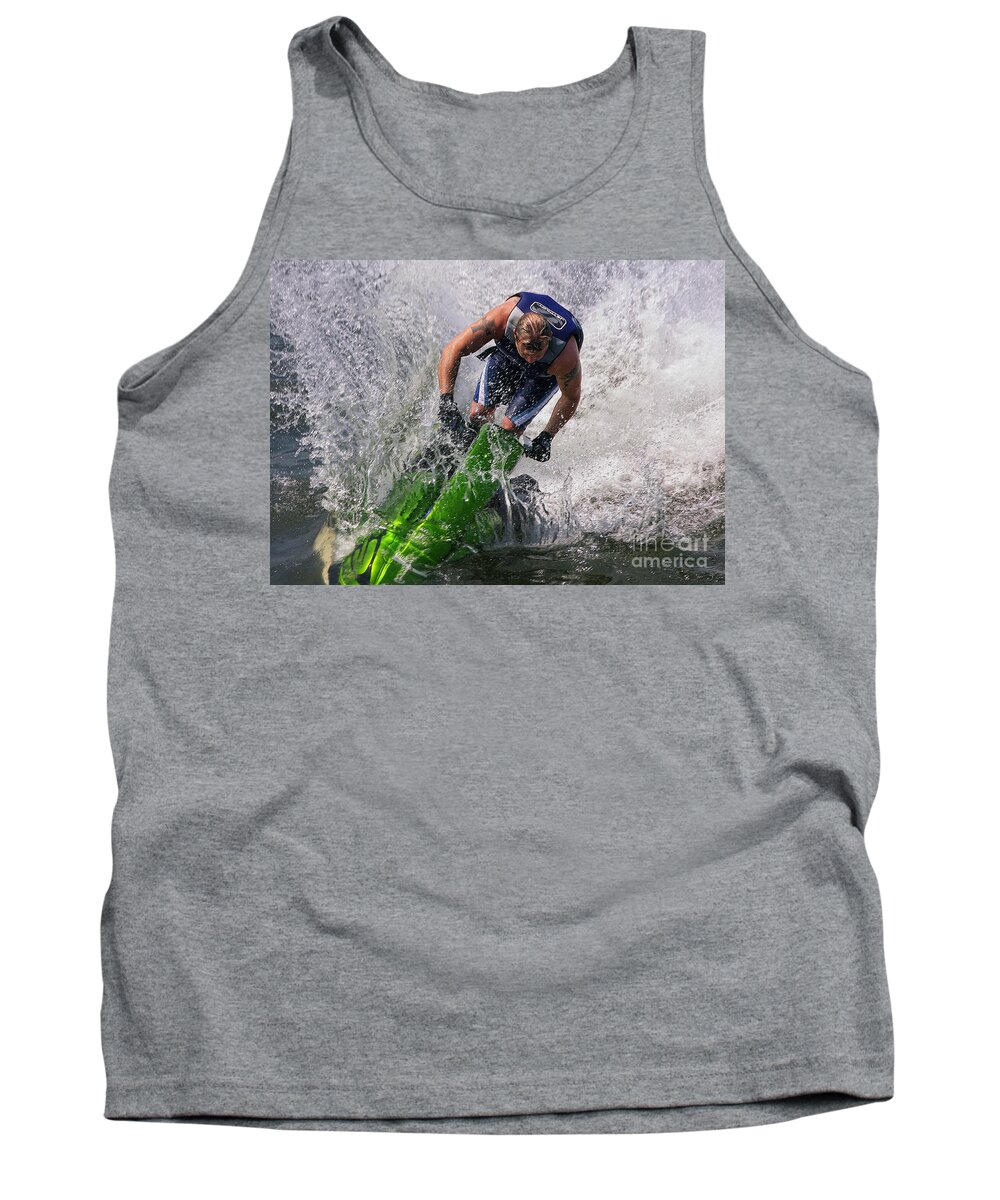 Jet Ski Tank Top featuring the photograph Making Waves by Geoff Crego