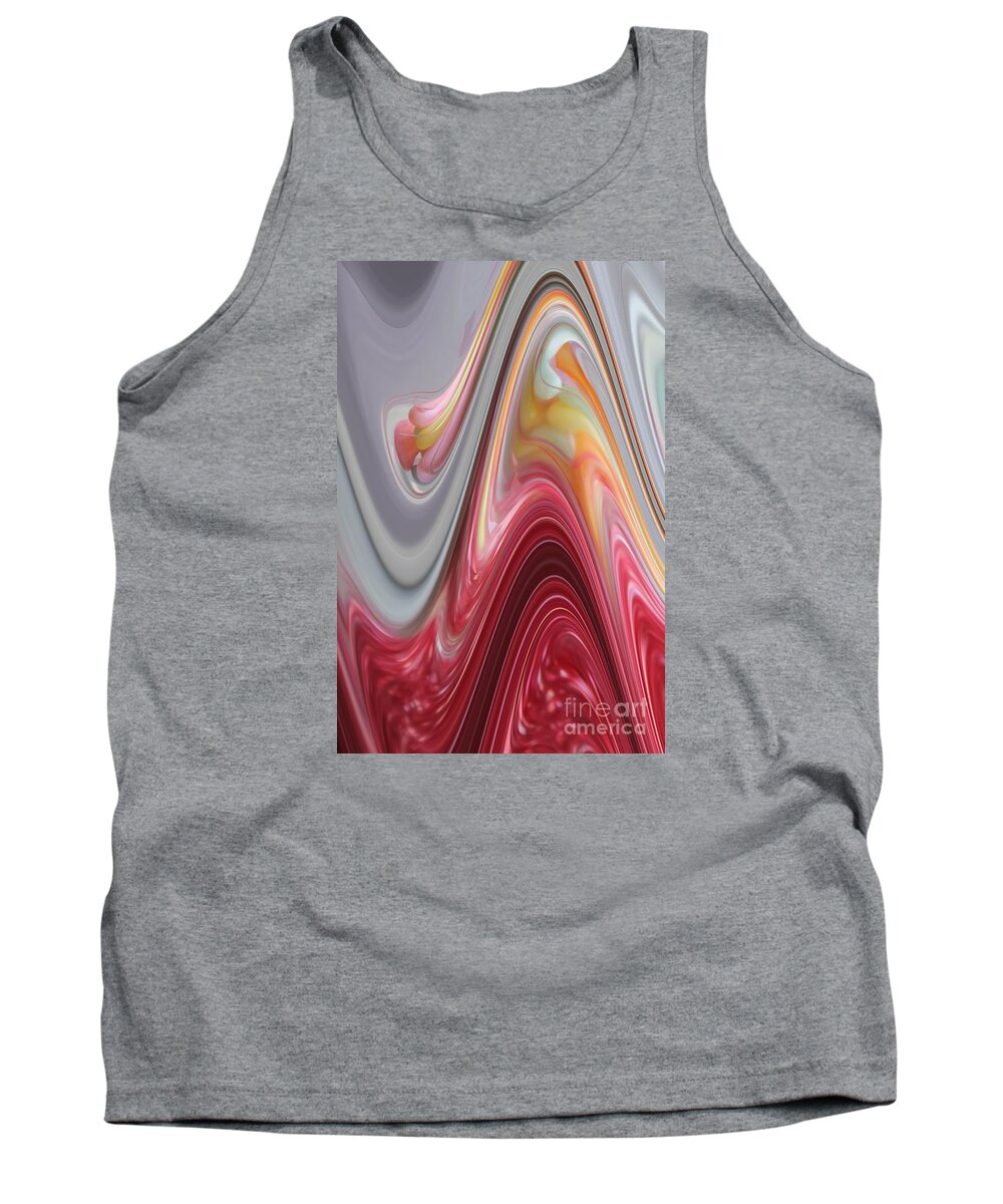 Abstract Tank Top featuring the digital art Marble by Alice Terrill