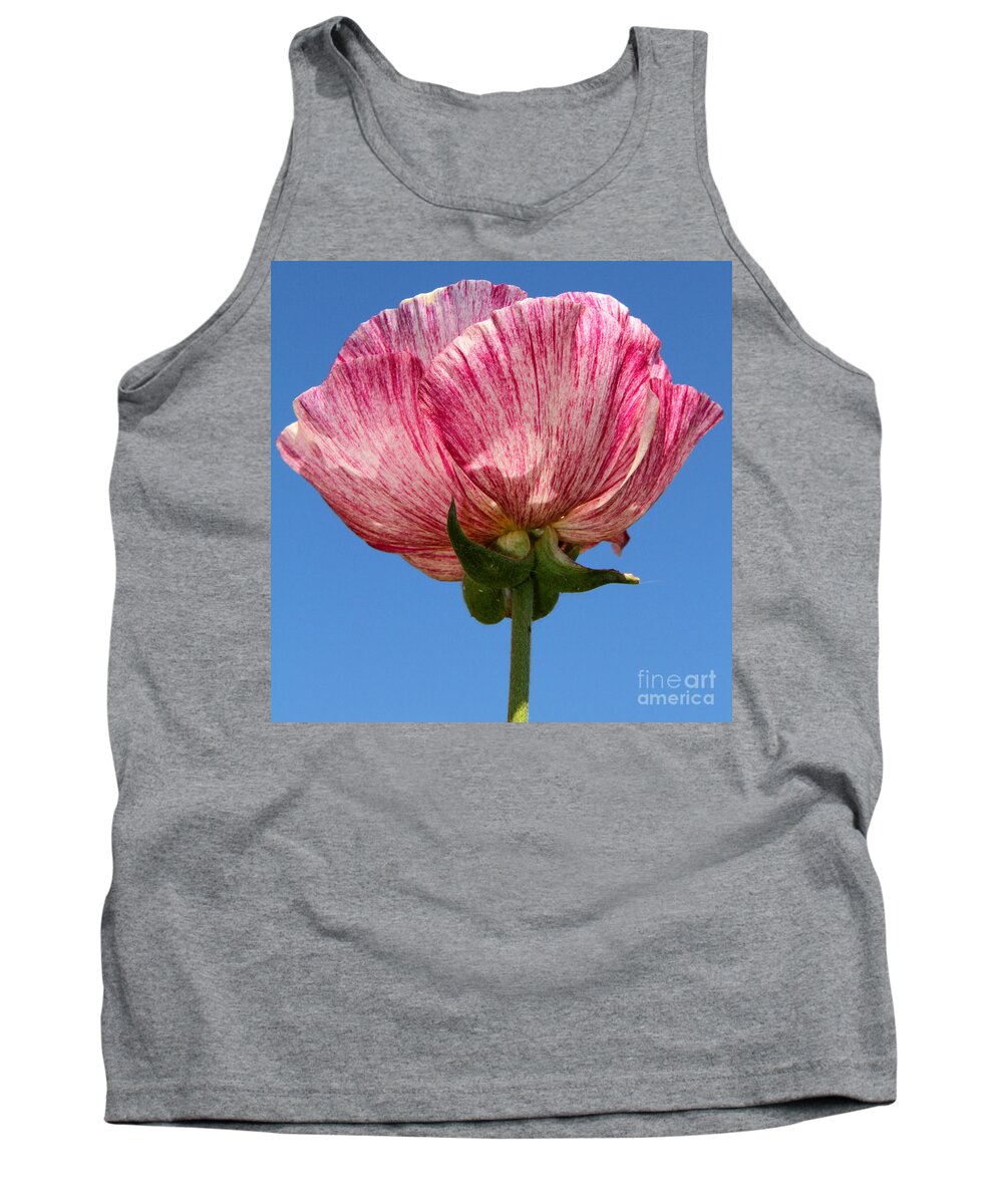 Ranunculus Tank Top featuring the photograph Marbled Mable Ranunculus Flower By Diana Sainz by Diana Raquel Sainz
