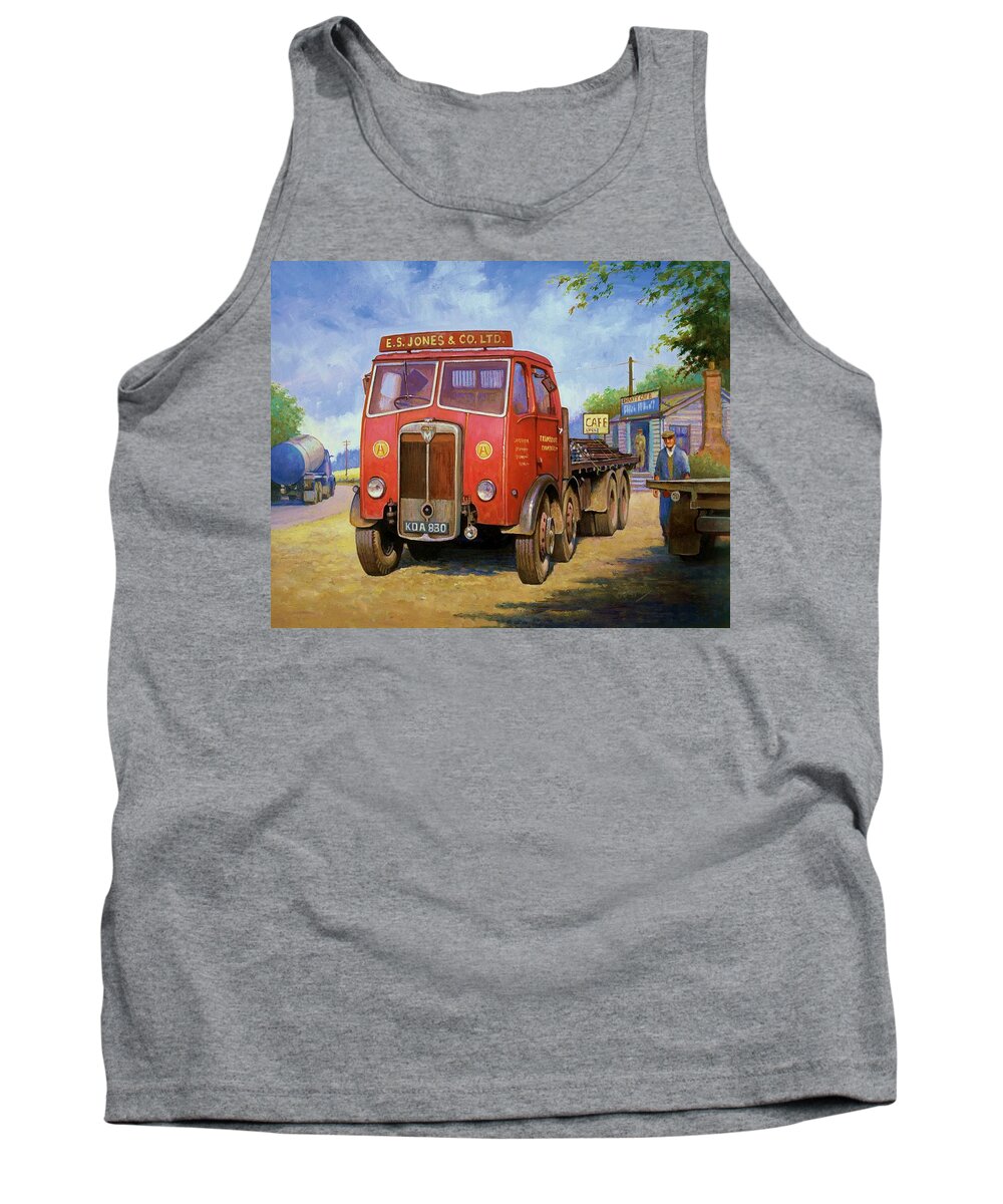Painting For Sale Tank Top featuring the painting Maudslay Meritor by Mike Jeffries