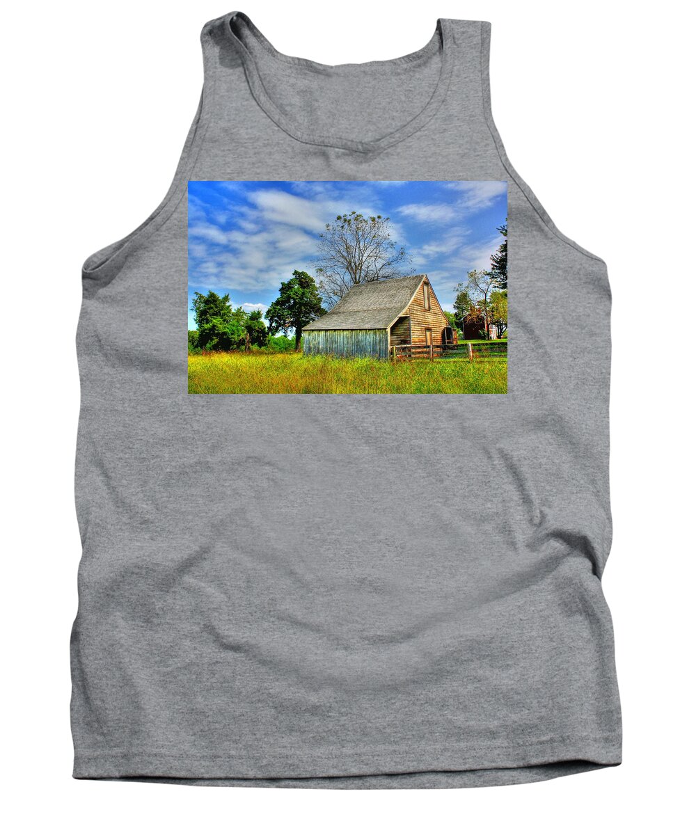 mclean House Tank Top featuring the photograph McLean House Barn 1 by Dan Stone
