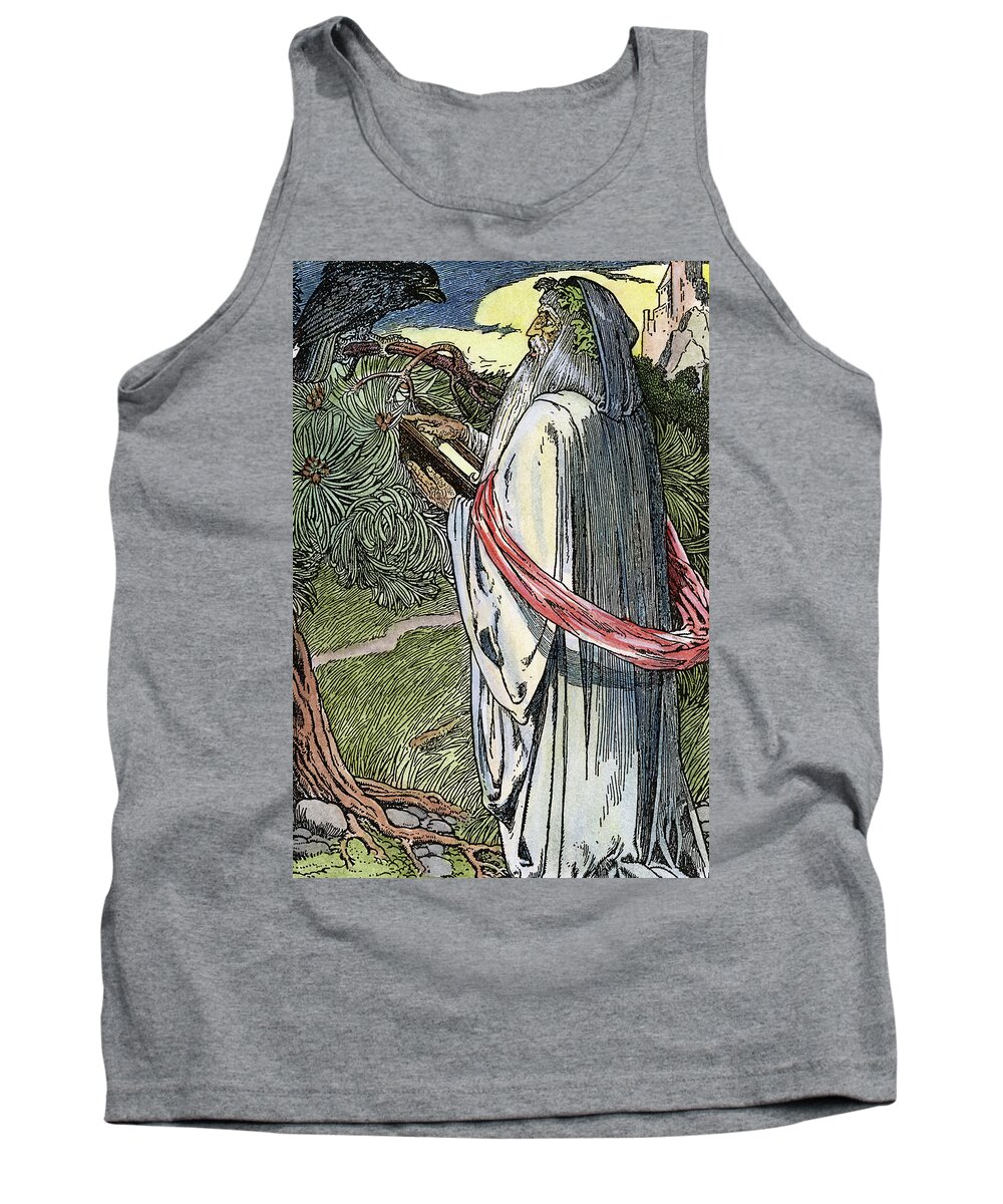 19th Century Tank Top featuring the drawing Merlin The Magician, 1923 by Granger