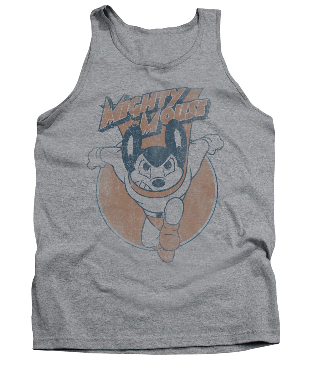 Mighty Mouse Tank Top featuring the digital art Mighty Mouse - Flying With Purpose by Brand A