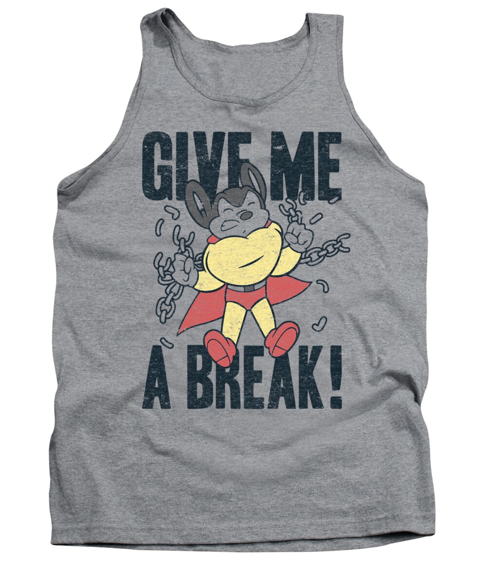  Tank Top featuring the digital art Mighty Mouse - Give Me A Break by Brand A