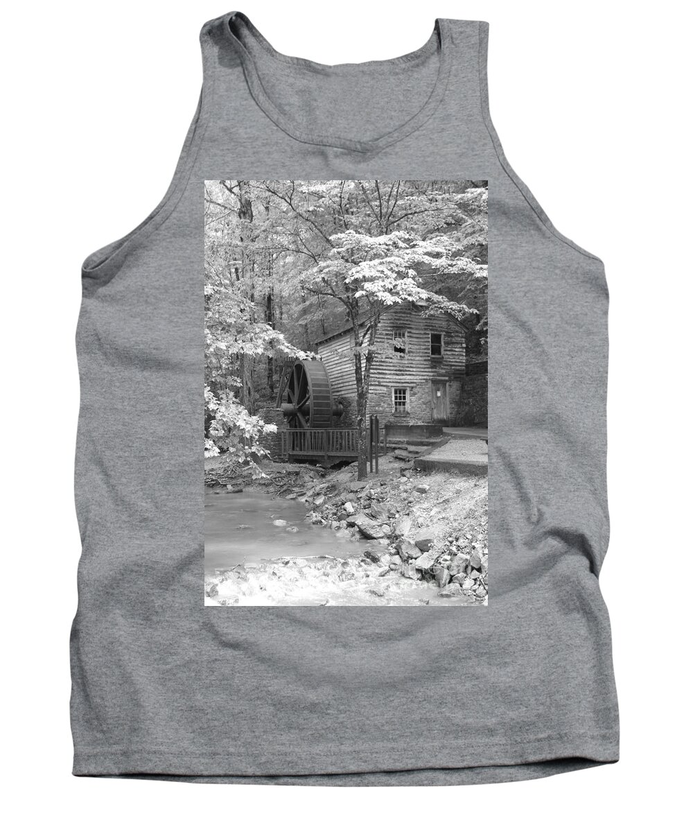 Mill Tank Top featuring the photograph Mill in the woods by Dwight Cook