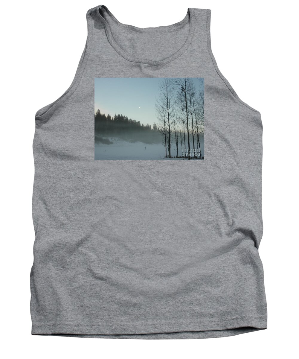 Mist Tank Top featuring the photograph Misty Meadow by Vivian Martin