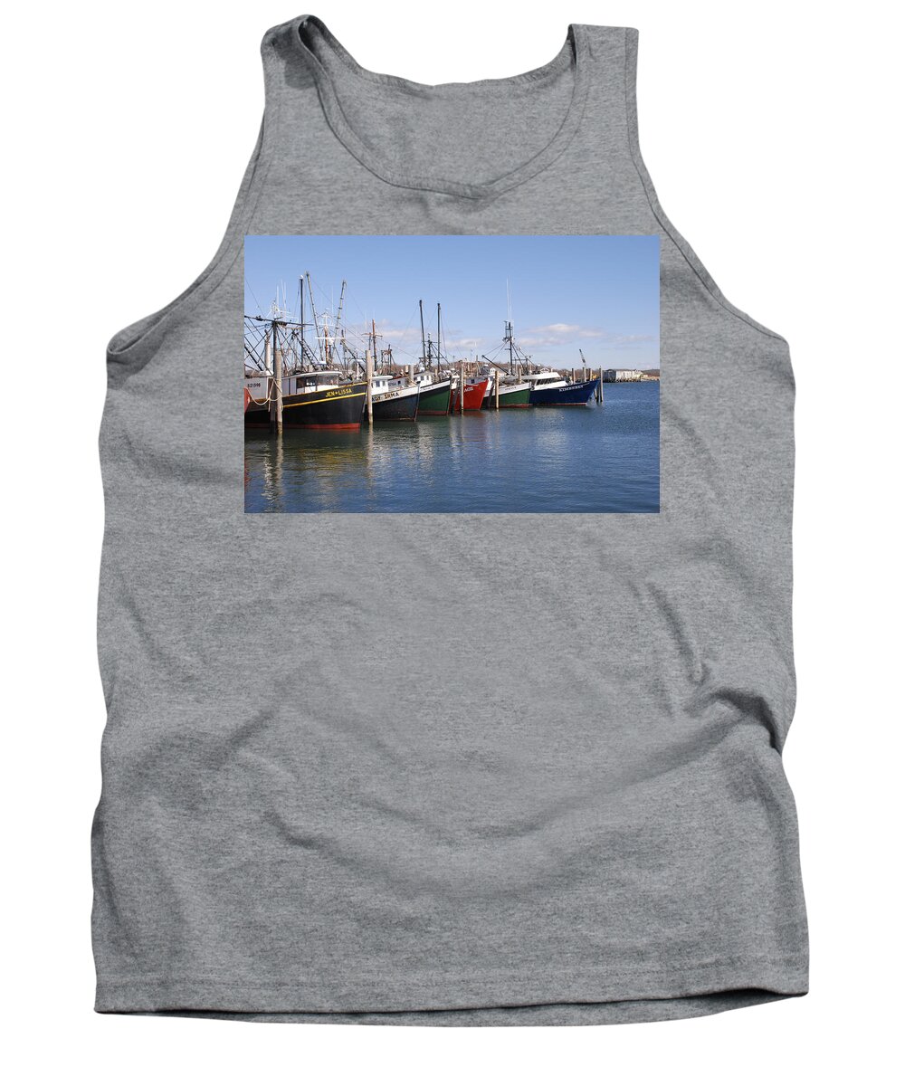 Boats Tank Top featuring the photograph Montauk Fishing Boats by Bradford Martin
