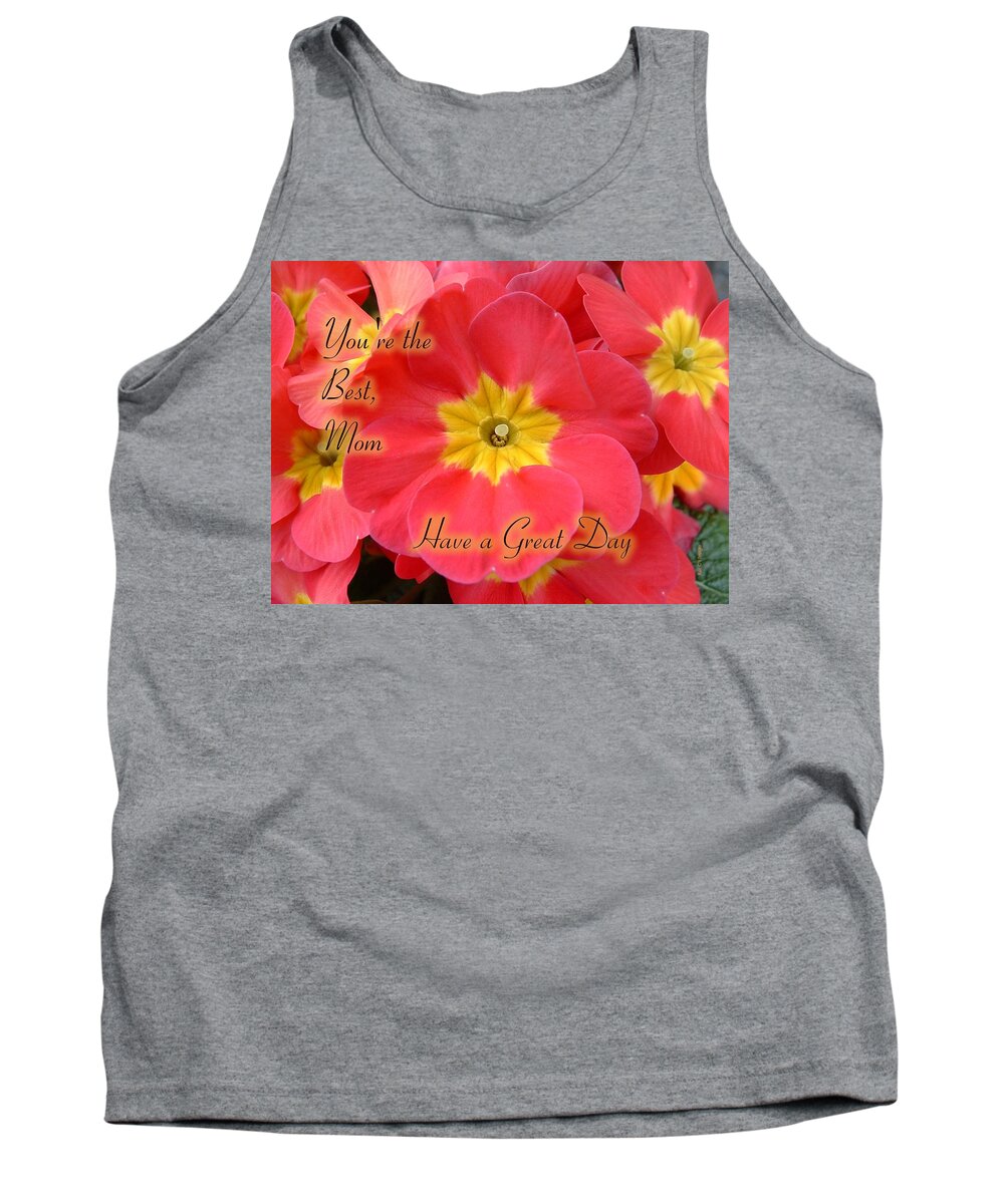 Flowers Tank Top featuring the mixed media Mothers Day Flowers by Kae Cheatham