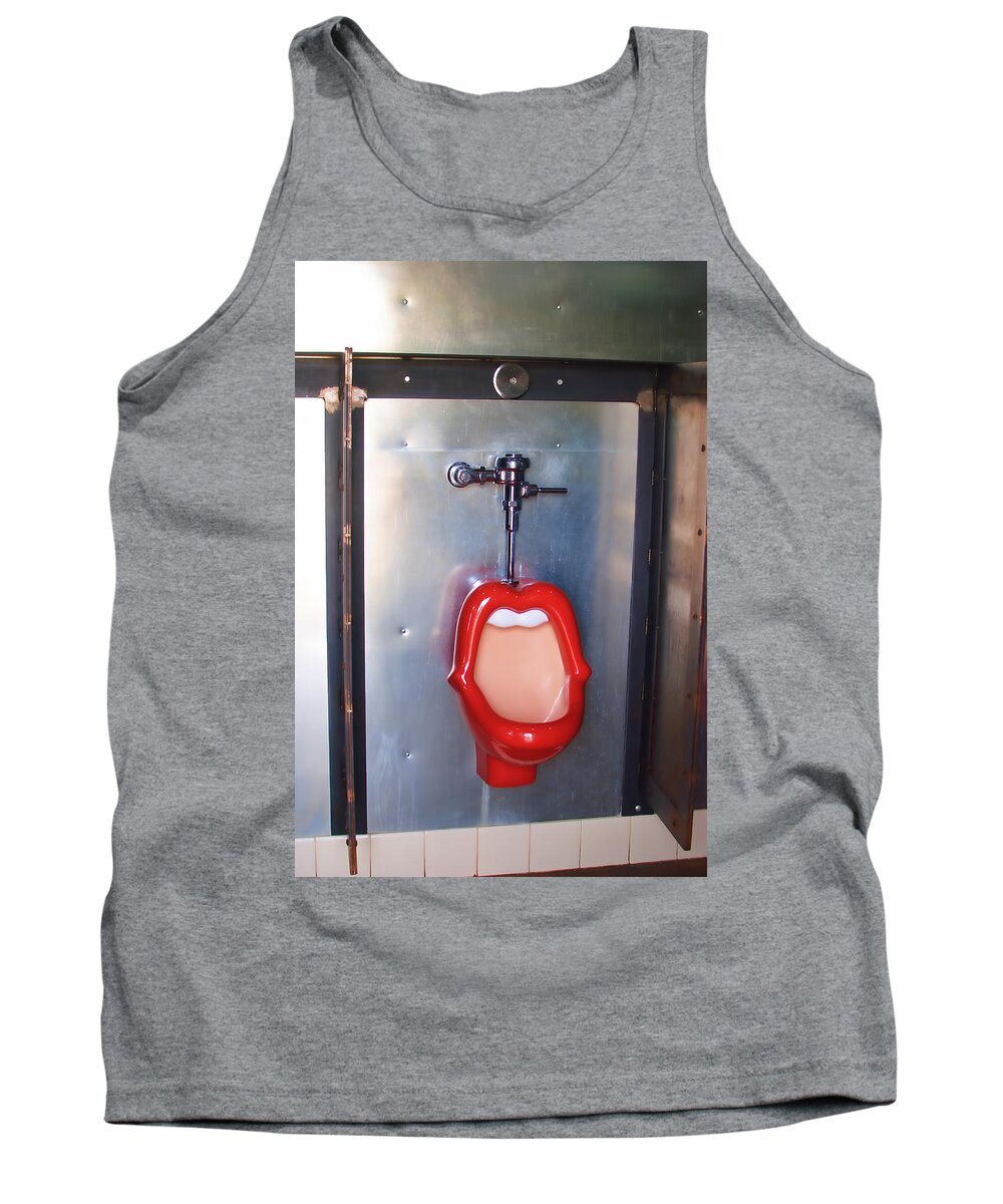 Mouth Urinal Tank Top featuring the photograph Mouth Urinal two by Cathy Anderson