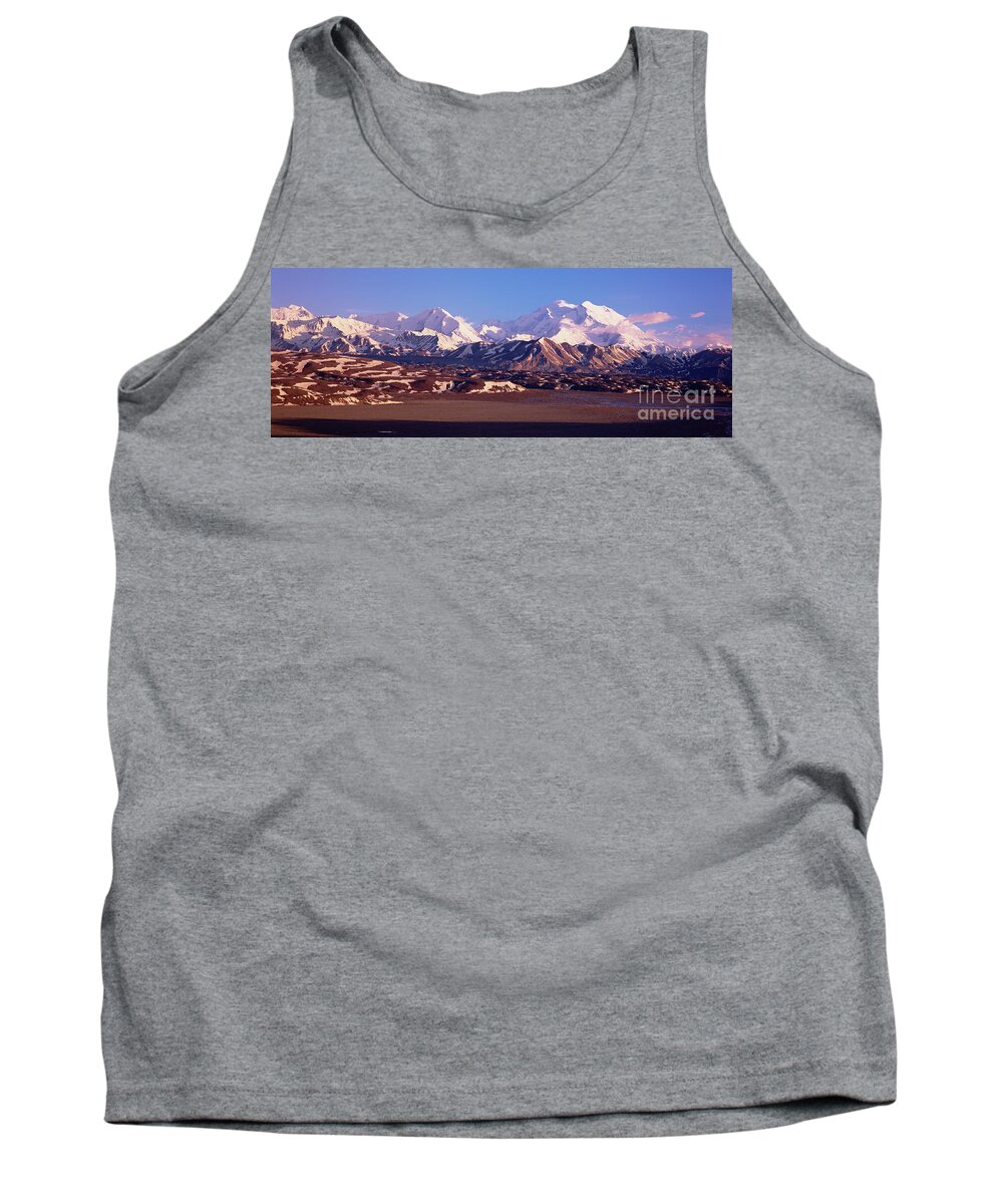 00340714 Tank Top featuring the photograph Mt Denali In Spring Snow by Yva Momatiuk John Eastcott