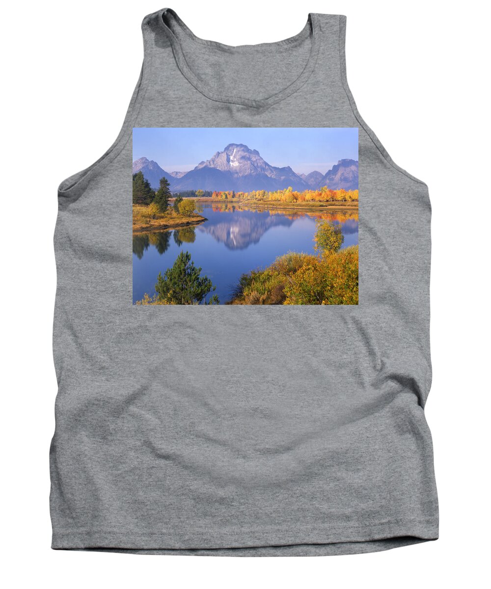 Mt. Moran Tank Top featuring the photograph 1M9234-Mt. Moran Reflection, WY by Ed Cooper Photography
