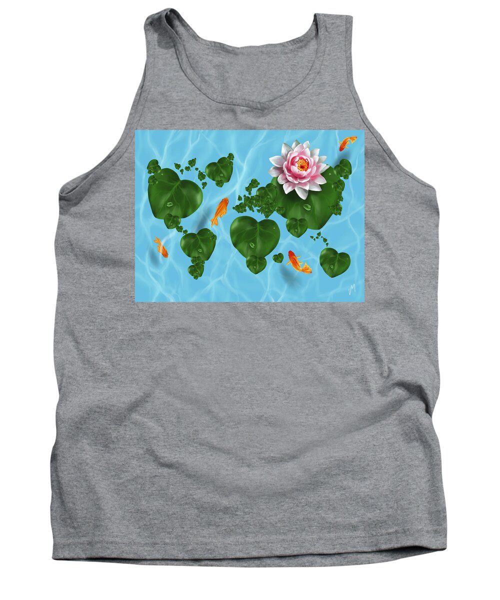  World Tank Top featuring the painting Natural world by Veronica Minozzi