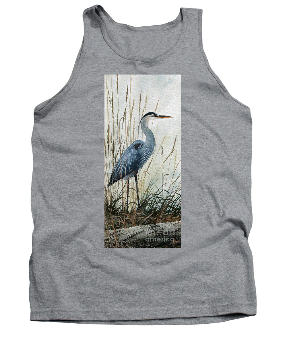 Nature Tank Top featuring the painting Natures Gentle Stillness by James Williamson