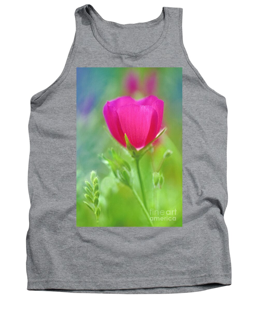 North America Tank Top featuring the photograph Natures Winecup South Texas by Dave Welling